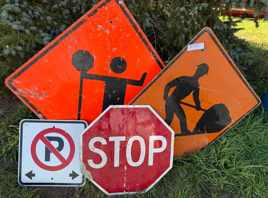 Various Traffic Safety Signs
