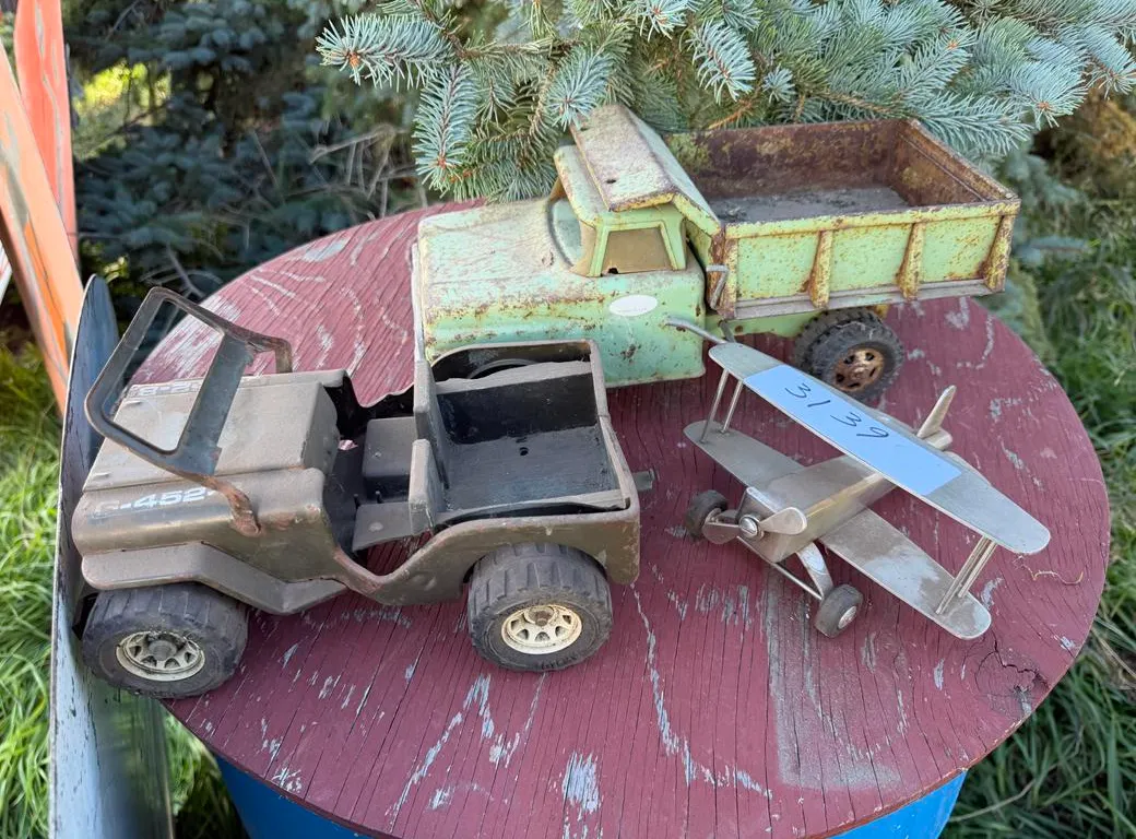 Steel Craft Airplane, Tonka Truck and Jeep