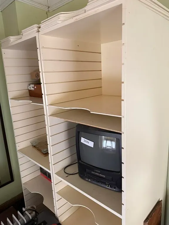 (2) Wood Cube Storage Shelves