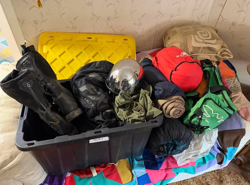Sleeping Bags, Sports Gear, Helmet & Tote