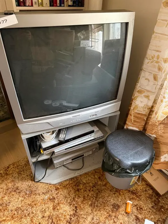 Porta Potty, Vintage Electronics TV and Players