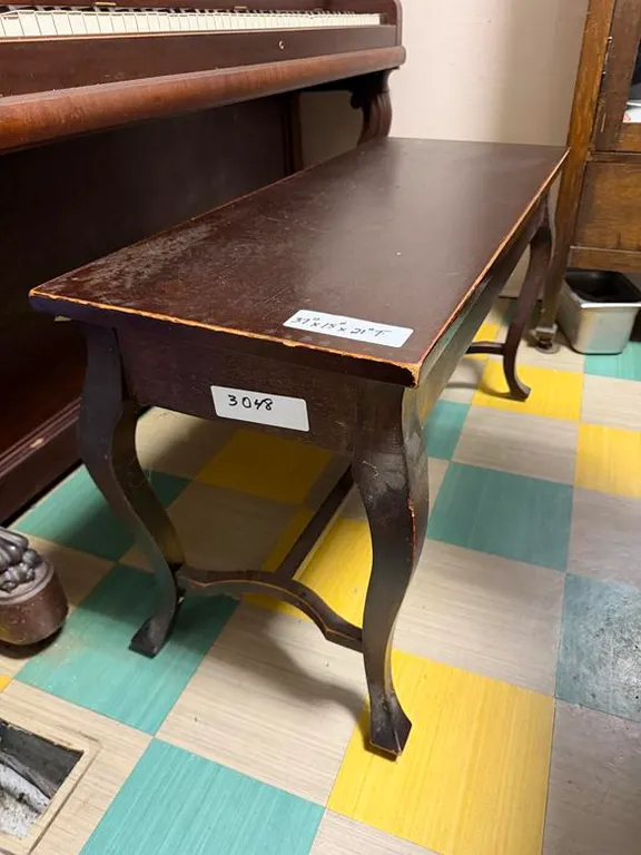 Vintage Wood Piano Bench (37"x15"x21" Tall)