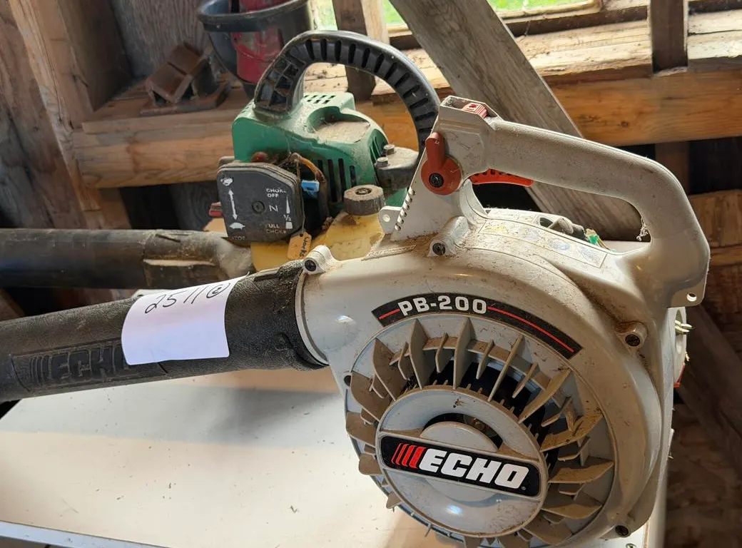 (2) Echo PB200 Gas Blower and Green Gas Blower