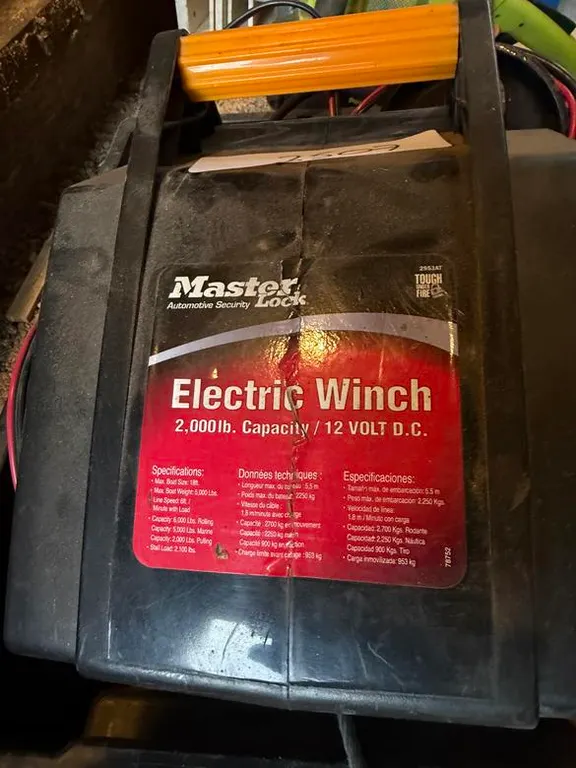Electric 2000 lb Winch (12 Volt)