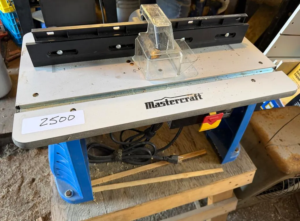 Mastercraft Router Table on Wood Stand