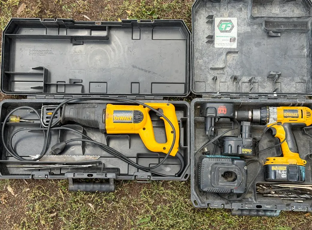 DeWalt 14.4 Cordless Driver and Cord DeWalt Saw