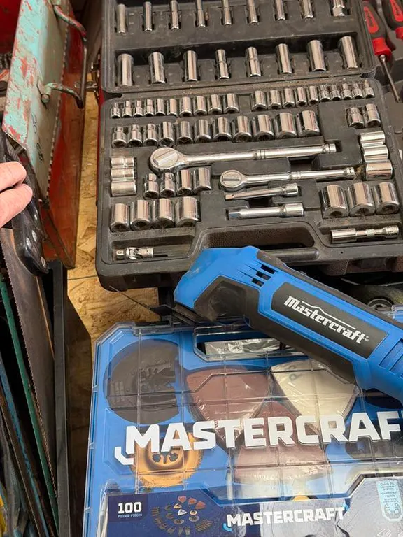 Socket Set, Mastercraft Oscillating Tool and Kit