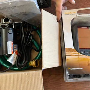 Piranha Fish Finder and 115V Mini Utility Pump