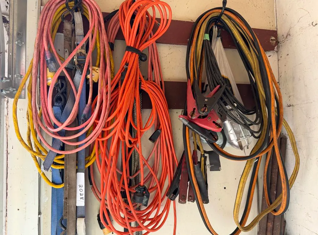 Trouble Light, Electrical Cords, Booster Cables