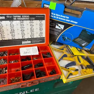 Tapping Screws, 38" Bore Brush Set & Clamp Set