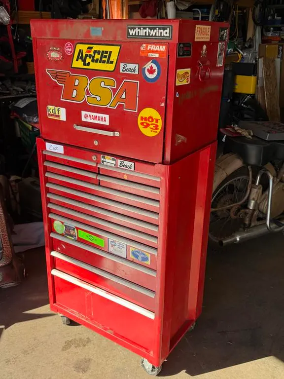Beach 2 Box Rolling Tool Chest Complete With Tools