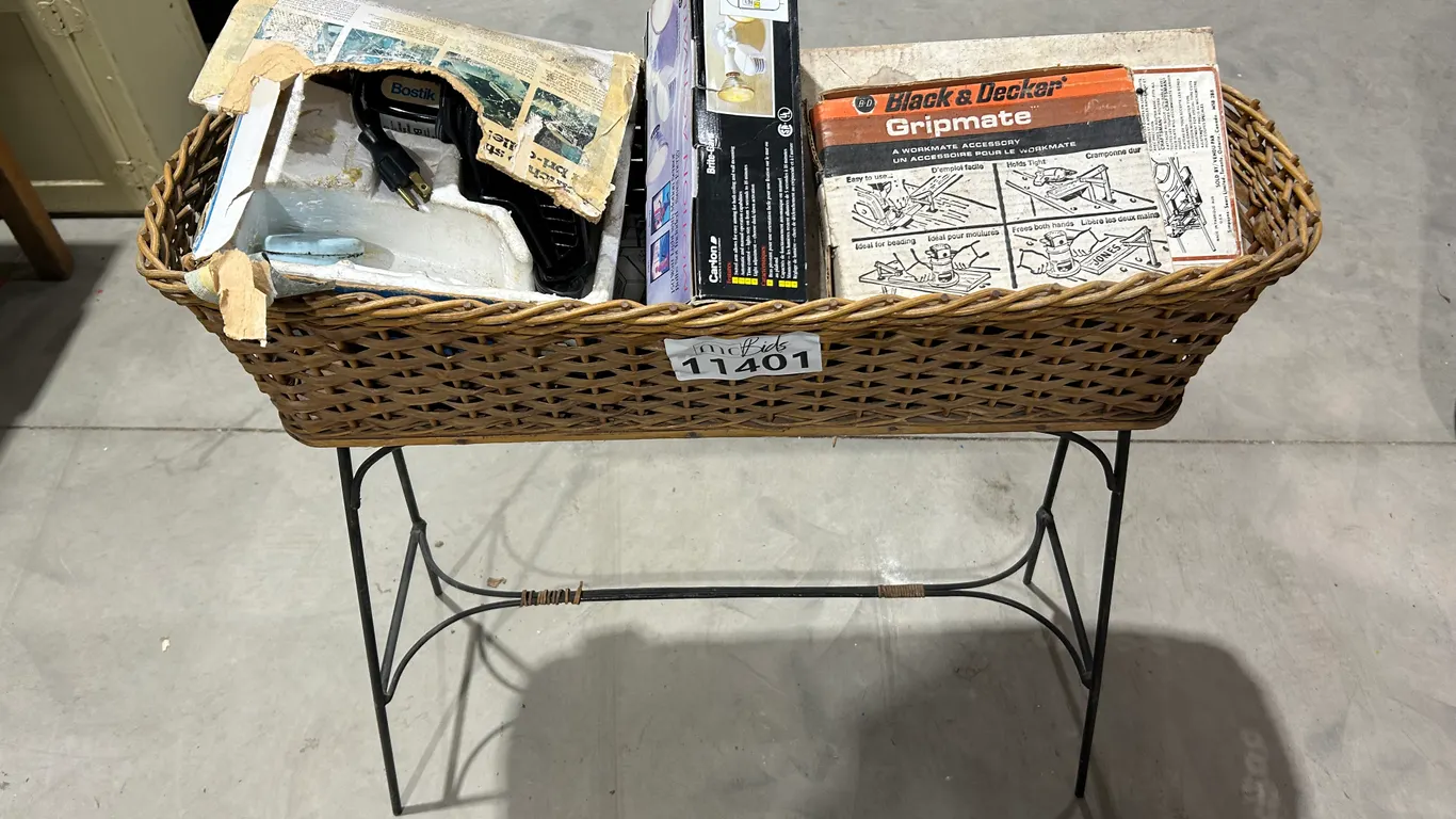 Basket Of Boxed Tools