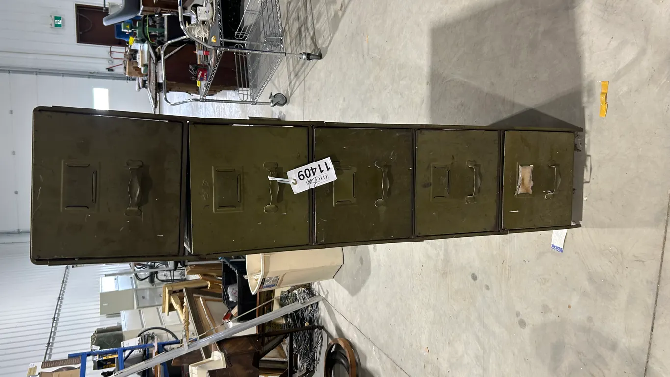 Antique Military metal Filing Cabinets