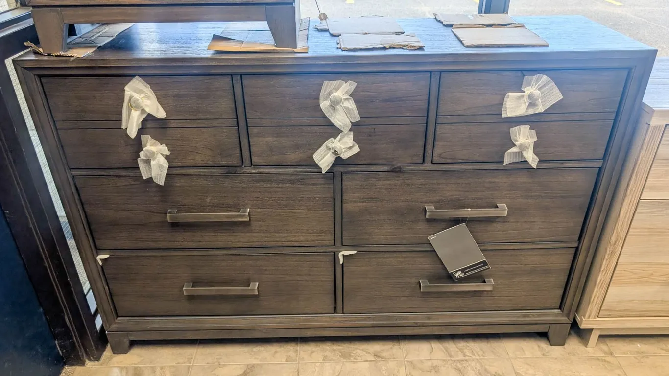 ONSITE: ASHLEY BRUEBAN DRESSER W/ MIRROR