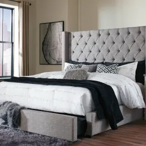 ONSITE: ASHLEY GREY SARINELLA KING UPHOLSTERED
