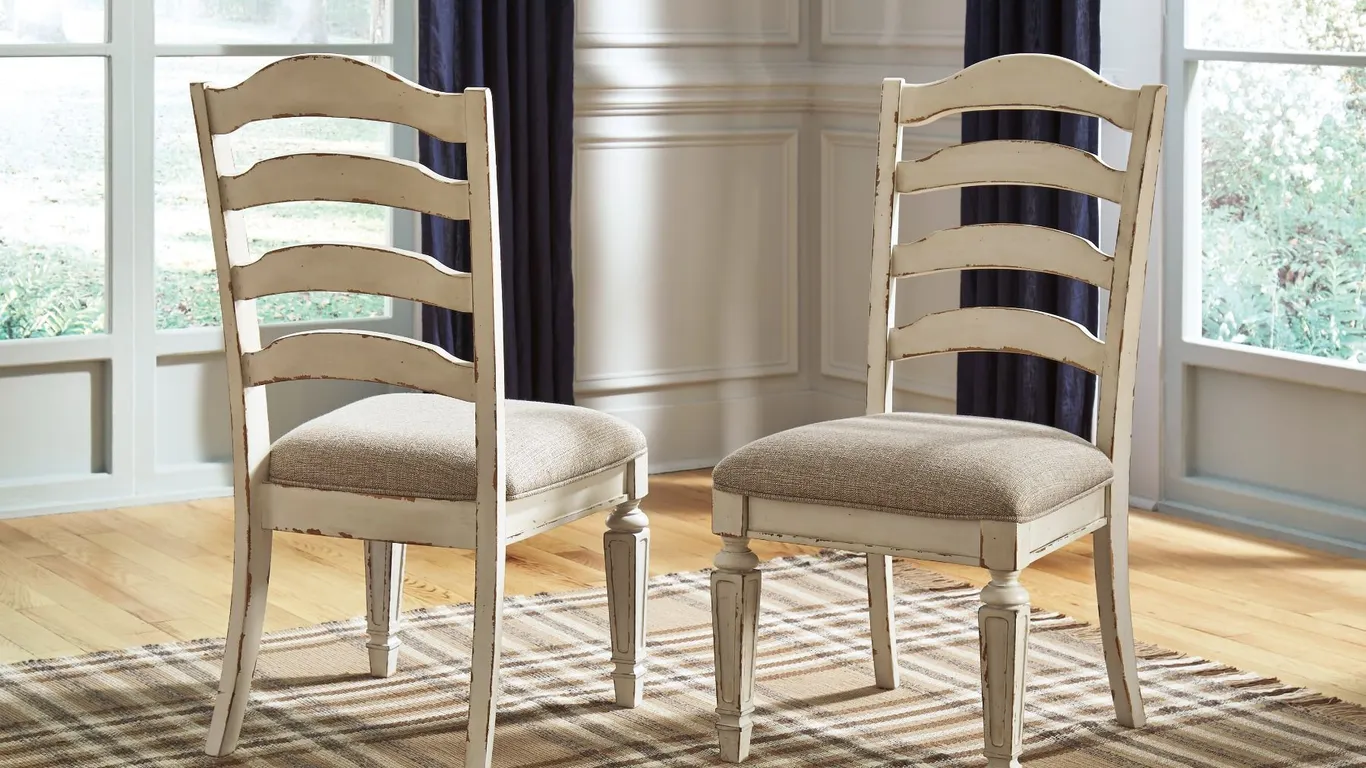 ONSITE: 2 ASHLEY REALYN UPHOLSTERED SIDE CHAIRS