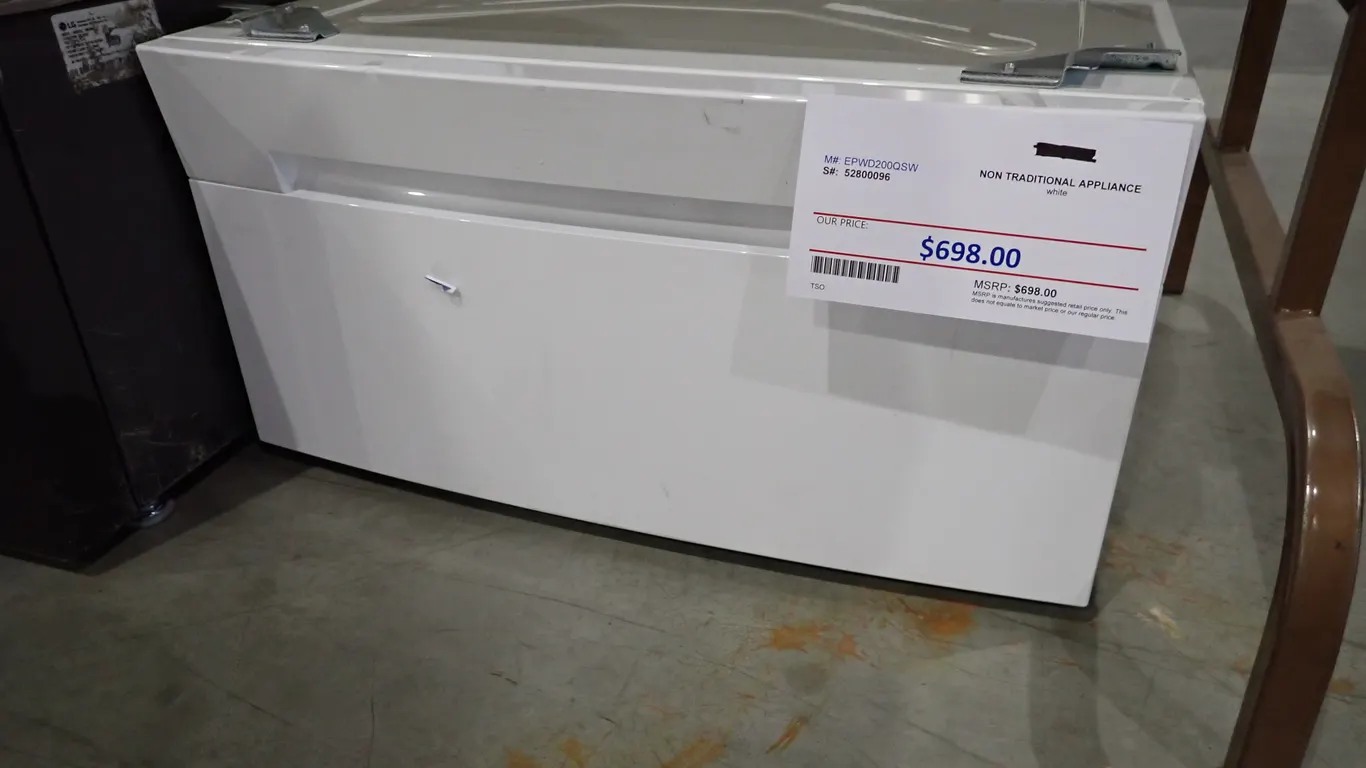 Electrolux EPWD200QSW Luxury-Glide Compact Pedestal Drawer- NOTE: PLEASE INSPECT.
