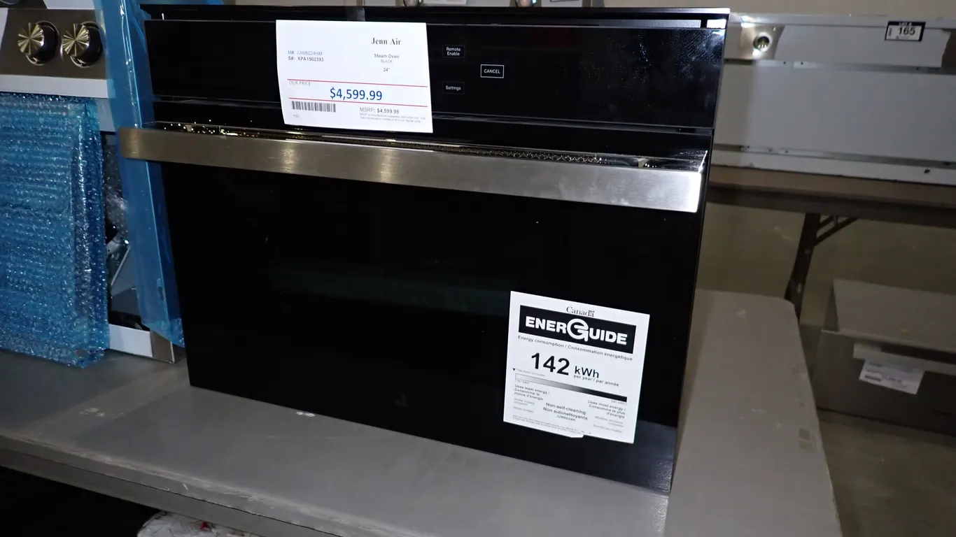 Jenn Air JJW6024HM Black 24" Steam Oven- NOTE: PLEASE INSPECT.
