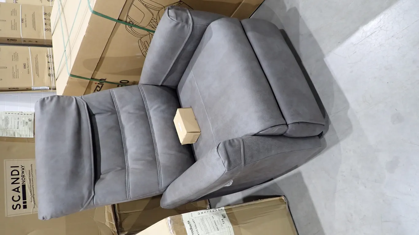 Scandi Norway UX519 Galaxy Evolve Charcoal Leather Large Lift Chair.