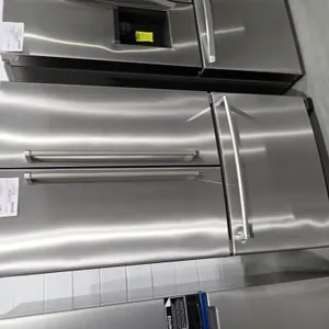 KitchenAid KRFC300EBS French Door Black/Stainless Refrigerator- NOTE: PLEASE INSPECT.