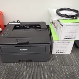 Brother HL-L2370DW Black & White Printer w/ ( 2) Toner Cartridges.