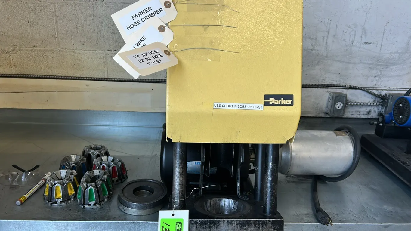 Parker Hydraulic Hose Crimper with Leeson Electric Motor