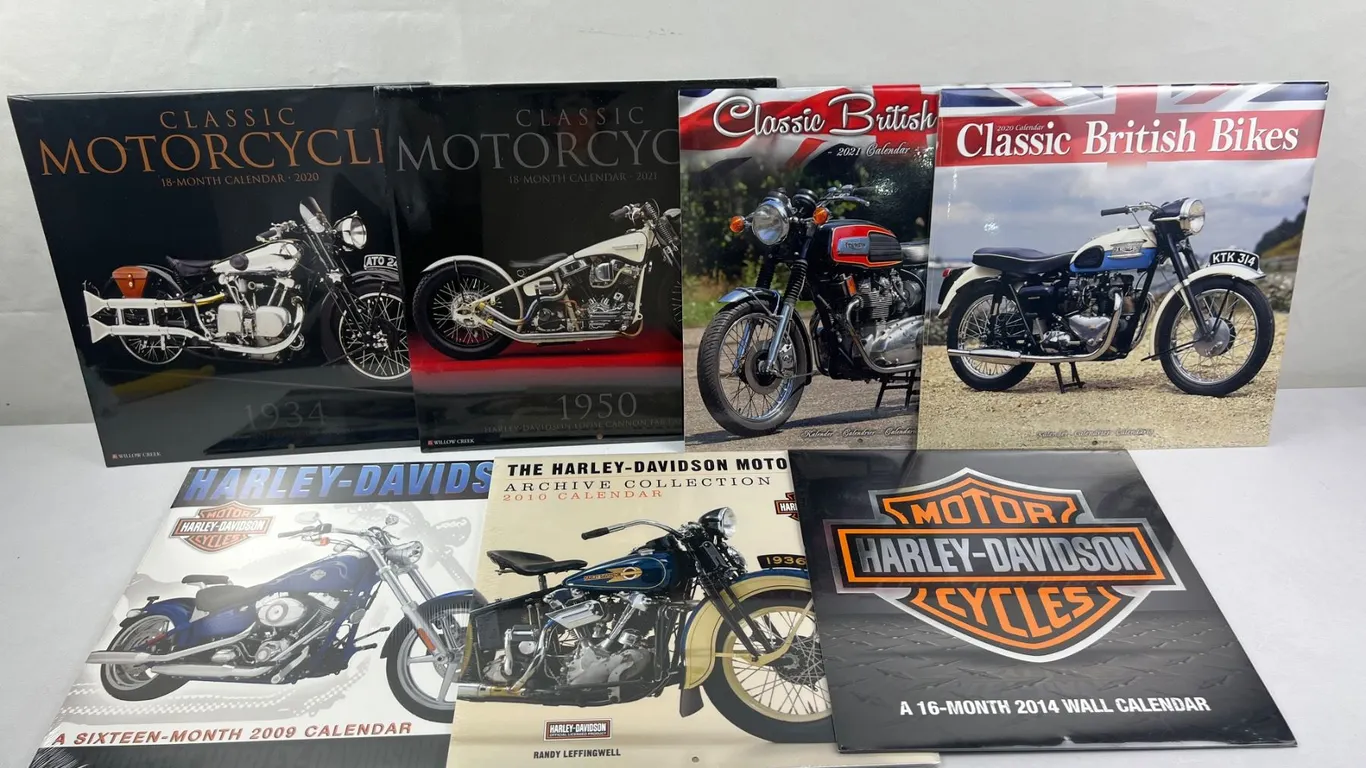 Motorcycle wall calendars