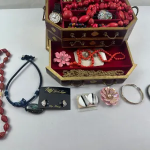 Jewelry box with costume jewelry