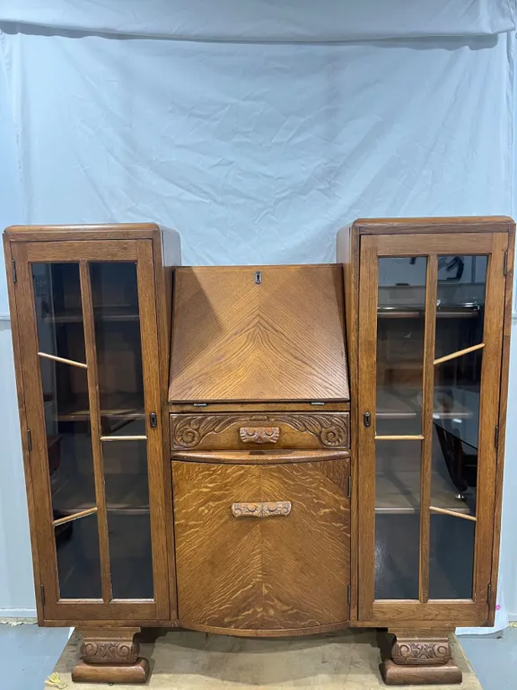 antique oak china cabinet