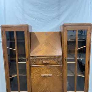 antique oak china cabinet