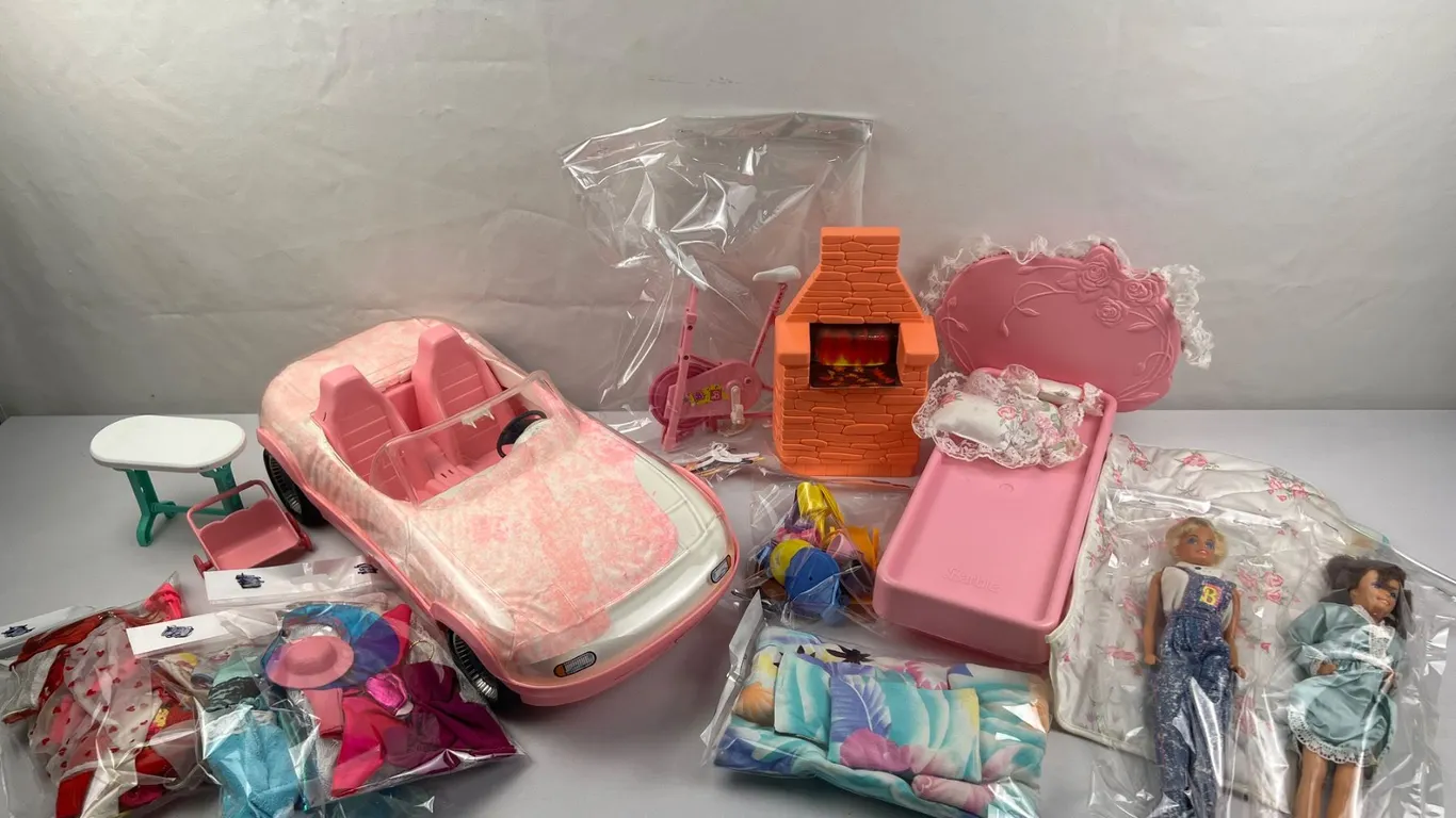 Lot of Barbies & accessories