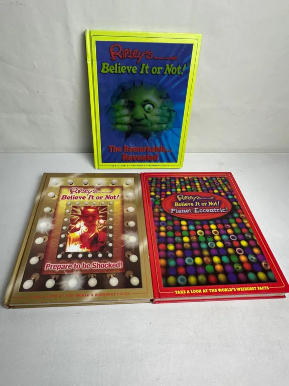 3 HARDCOVER RIPLEYS BELIEVE IT OR NOT BOOKS