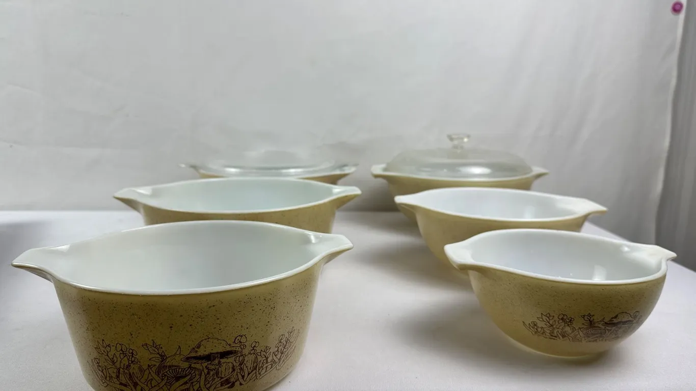 Two Sets of PYREX "Forest Fancies" Bowls