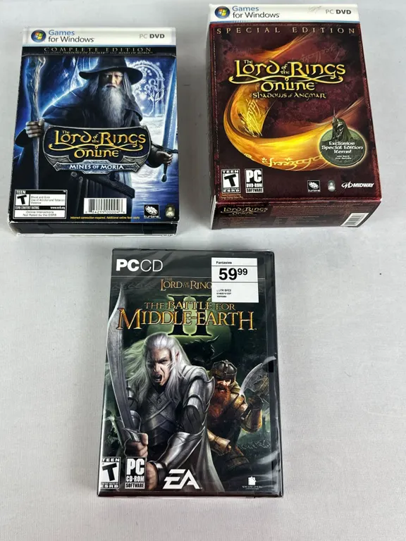 Lord of the Rings PC Games X3