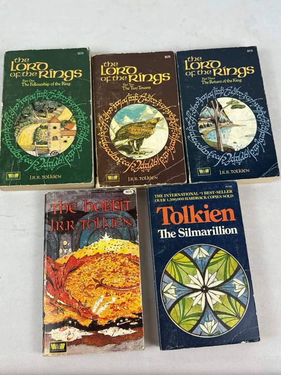 5 - Tolkein Books Vintage 1960s