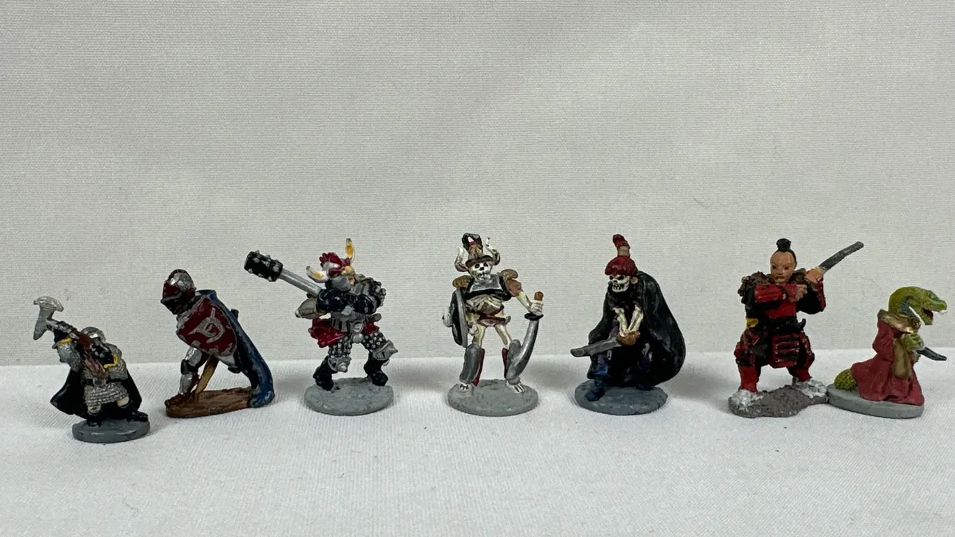 Dungeons & Dragons Vintage Hand Painted Pewter Minatures