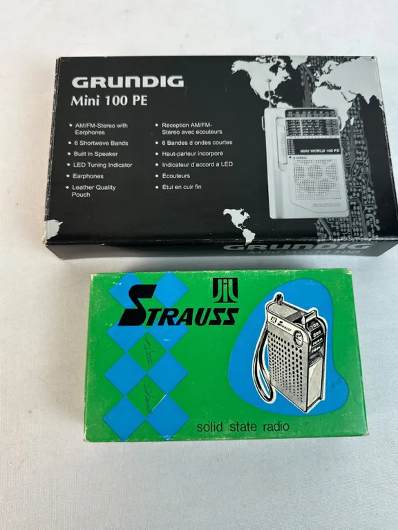 2 Vintage Radios with Original Boxes