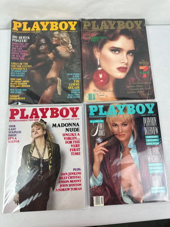 Playboy Sept 81, Dec 86, Sept 85, March 87