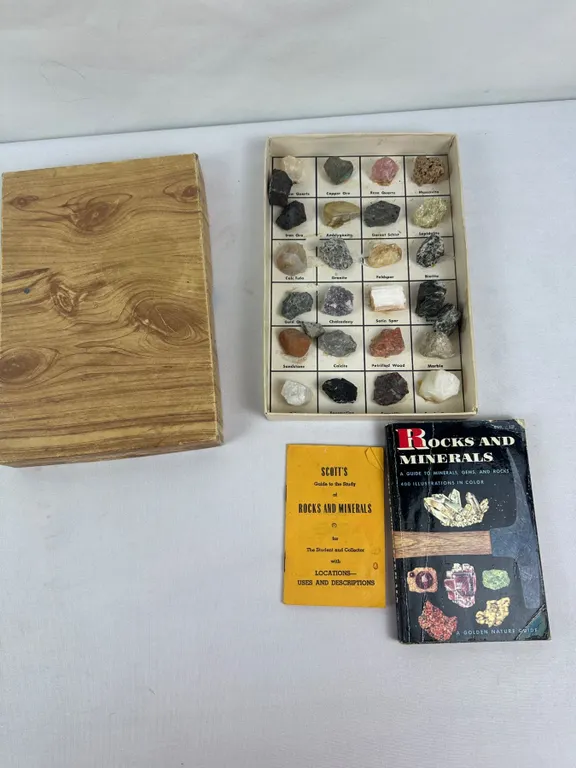 Rocks & Minerals 1955 with Books