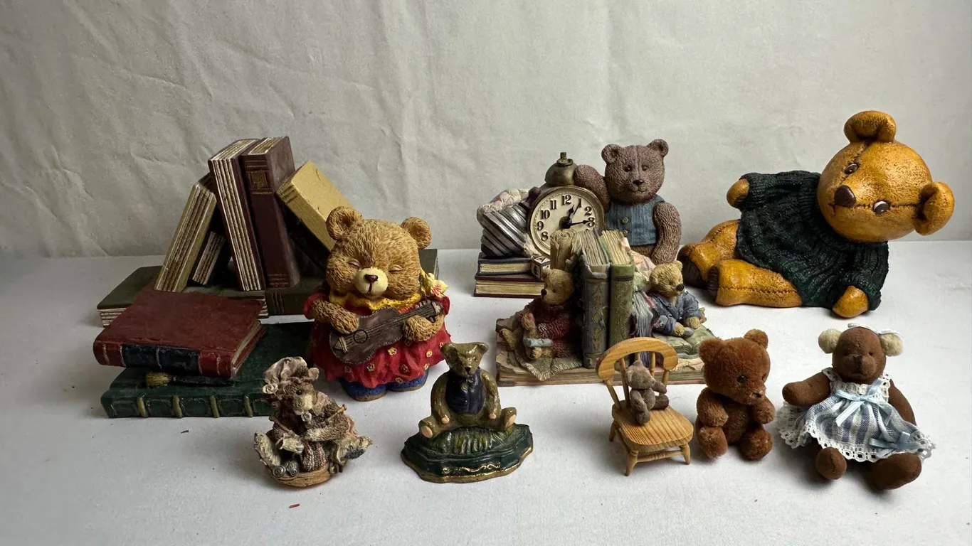 Ceramic Teddy Bear Lot