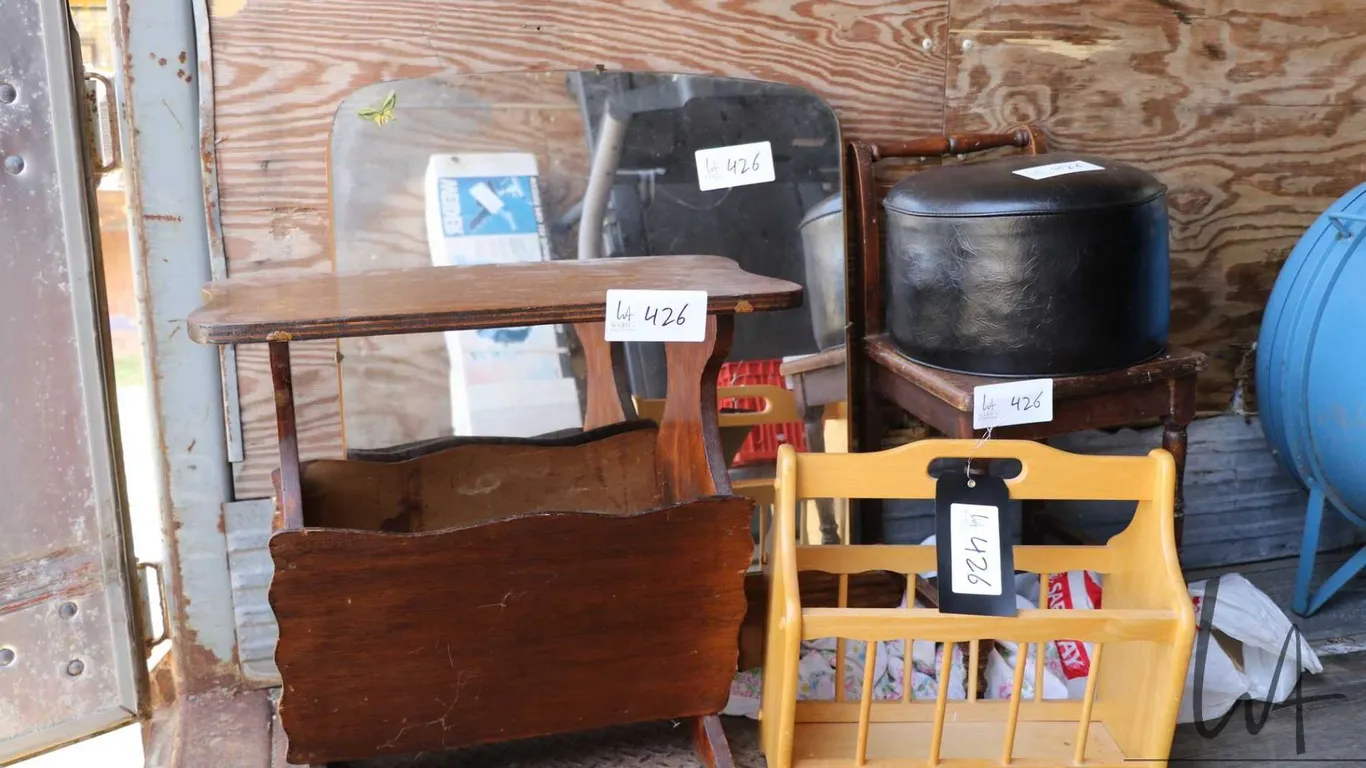 Selection of furniture including stool