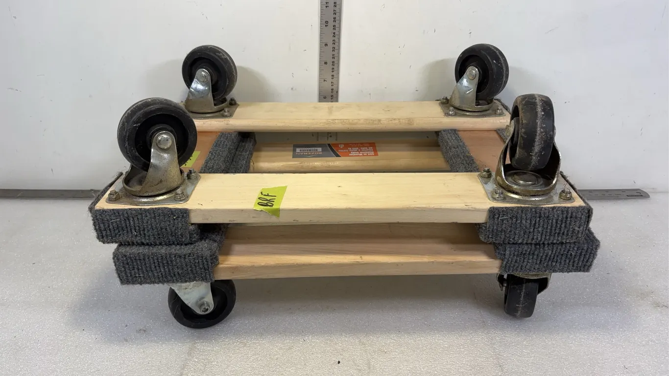 Bozeman Wood Platform Dolly Set, Approx. 18"x12"x5" *Unreserved*