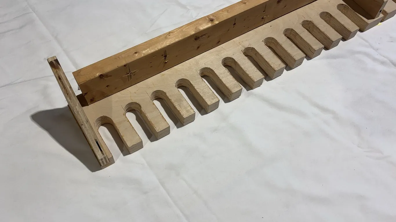 Wood Clamp Storage Rack, Approx. 73"x7"x7" *Unreserved*