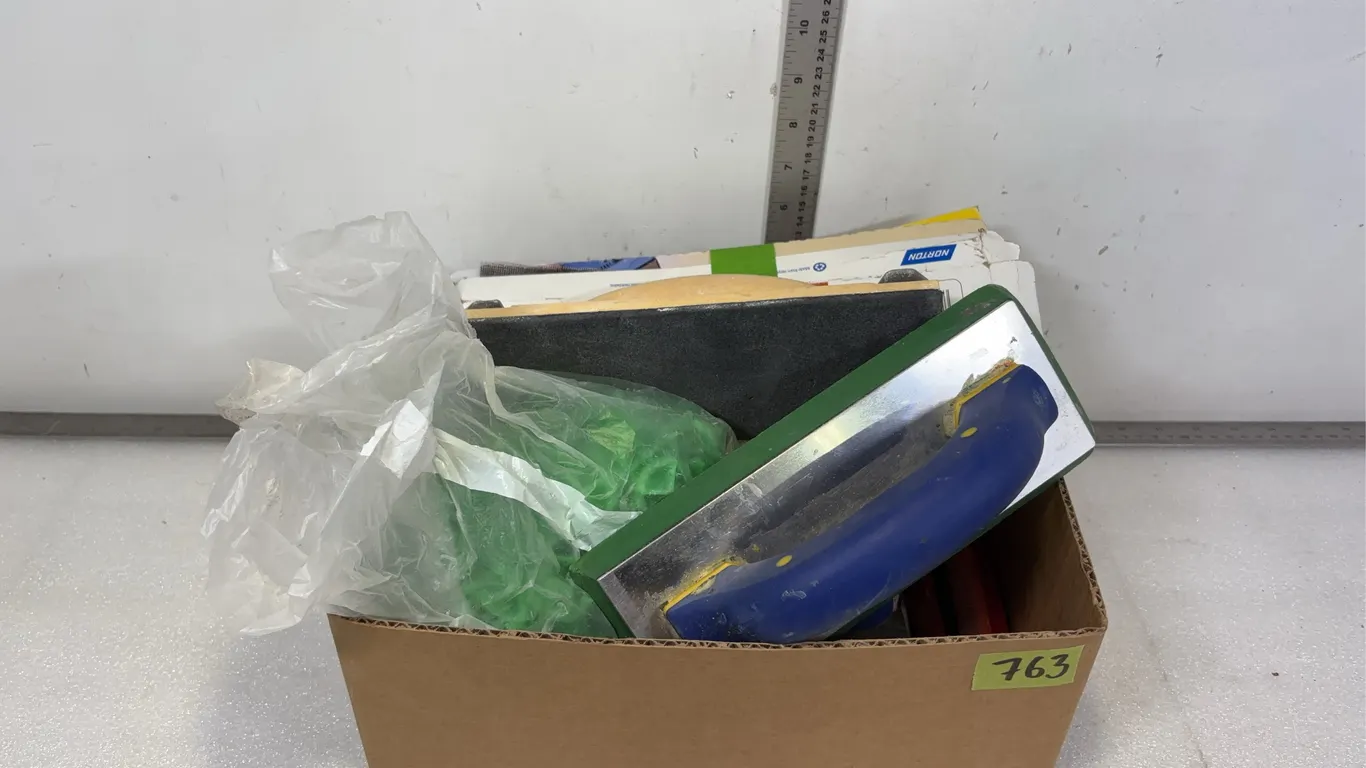 Assortment of Tools, Floor Trowel, Pole Sander, Grout Floats, Ect *Unreserved*