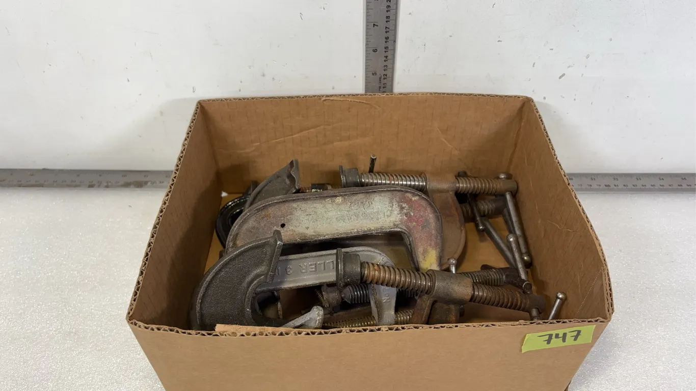 Assorted Metal C-Clamps, Approx. 10 Items *Unreserved*