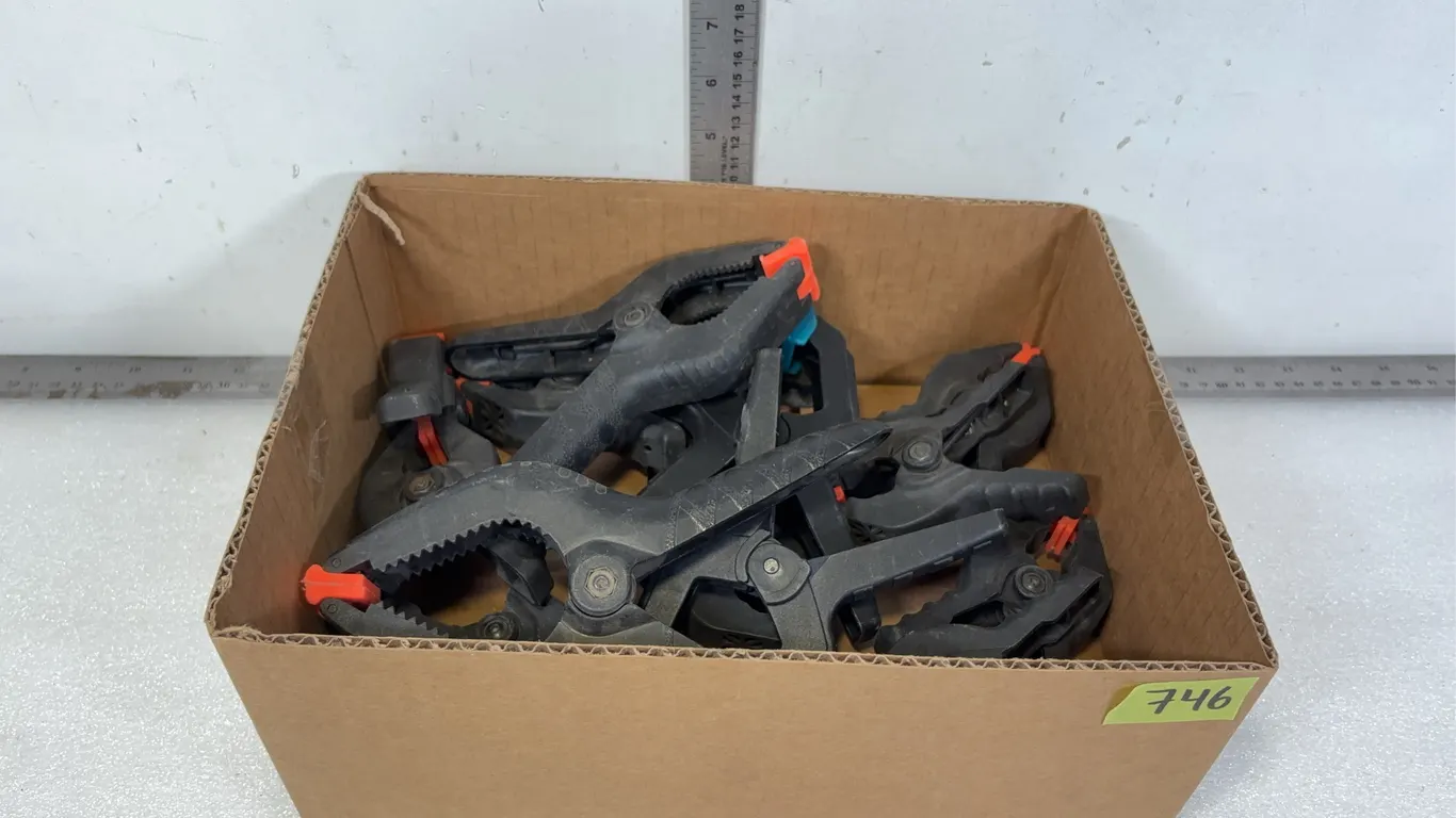 Assorted Spring Clamps, Approx. 14 Items *Unreserved*