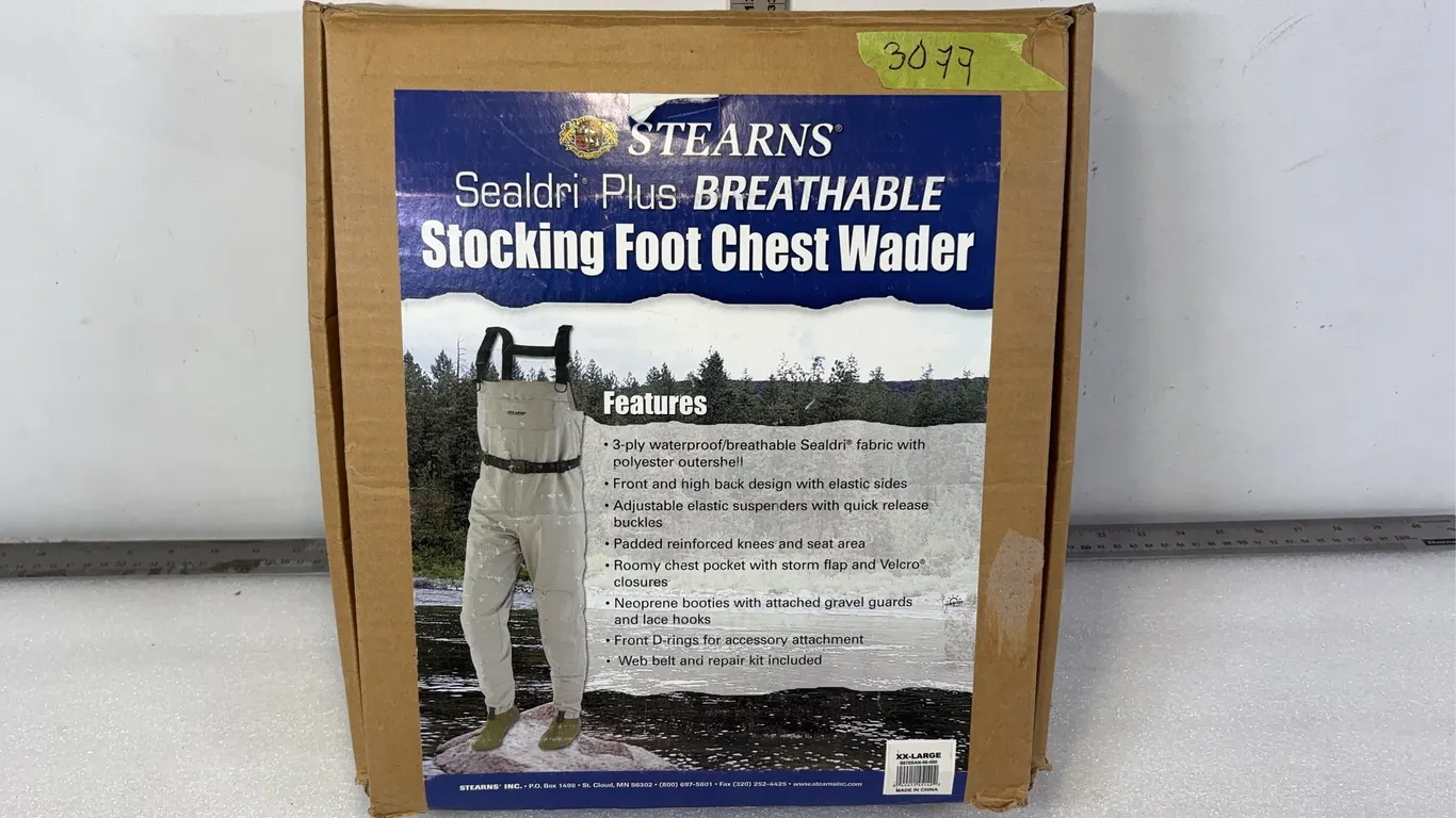 Sterns Sealdri Plus Breathable Stocking Front Chest Waders ( XX-Large ) in Box *Unreserved*