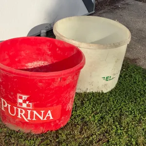 2 Plastic Tubs, Buying Both for One Money