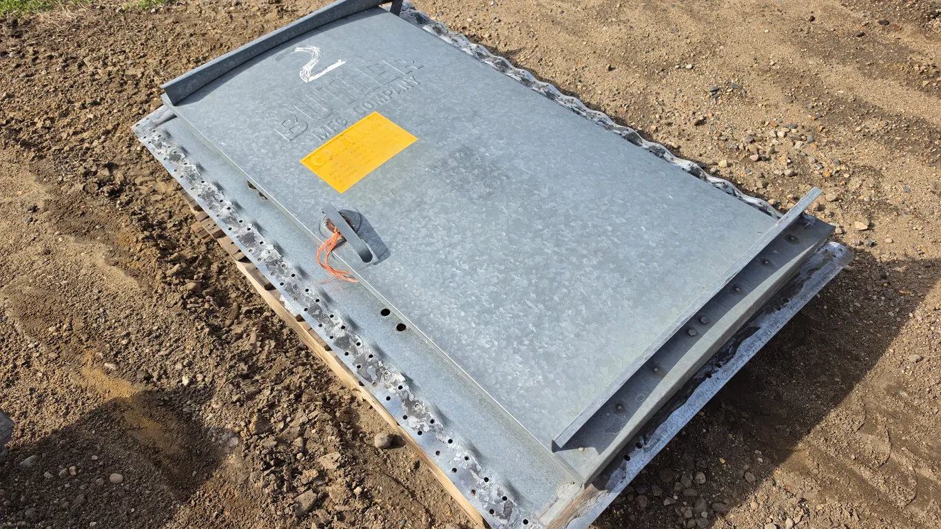 Butler 66” x 40.5” (Overall Dimensions) Grain Bin Door, Wide Corrugation Ribs