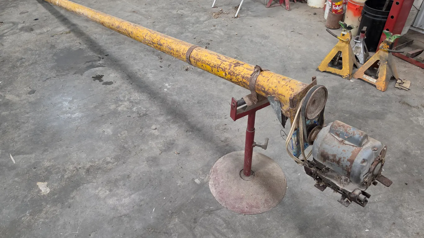 4” x Approx 16’ Auger with 1/2hp Electric Motor in Working Order Per Seller